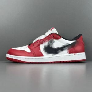NKpt Low OG "Black Muslin Varsity Red