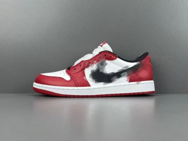 NKpt Low OG "Black Muslin Varsity Red