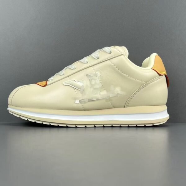 LVpt-x Nigo Collaboration FW25 | Buttersoft Cowhide & Lambskin | Pattern Embossing | Round-Toe Lace-Up | Low-Top Lifestyle Casual Shoes | Unisex